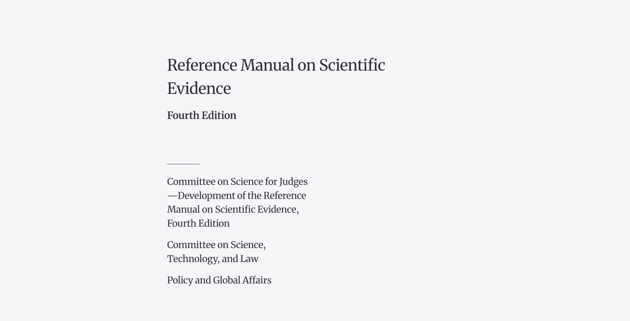 Reference Guide on Climate Science